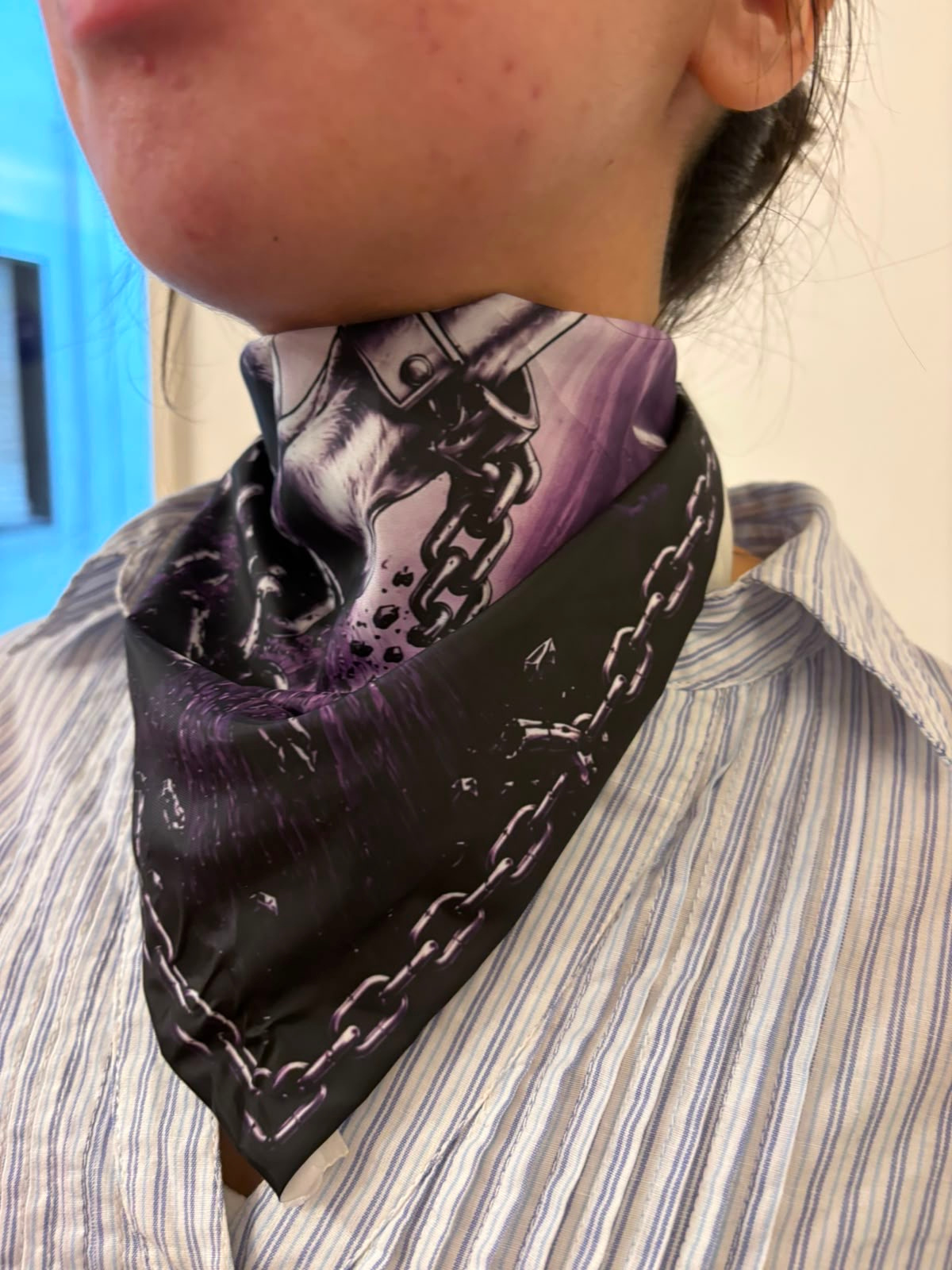 Pañuelo usado en el cuello