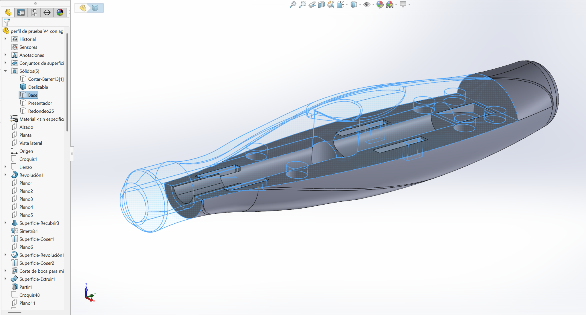 Modelado tridimensional del portaminas