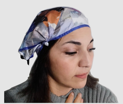Pañuelo usado en la cabeza